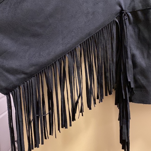 Zara Trafaluc Suede Fringe top - Picture 2 of 6